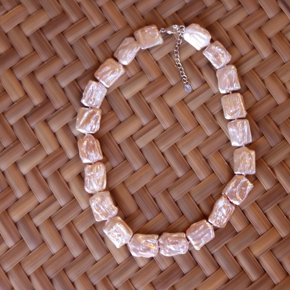 Pearl necklace with sterling clasp. great luster - Picture 4 of 7